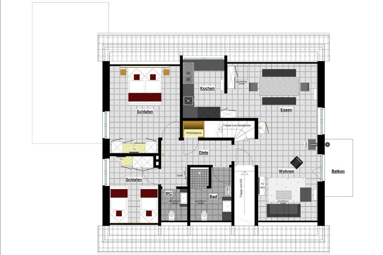 Ferienwohnung Dat Witte Hus 2 Büsum Eksteriør bilde